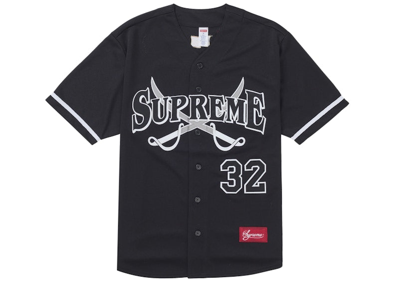 Supreme Swords Baseball Jersey Black