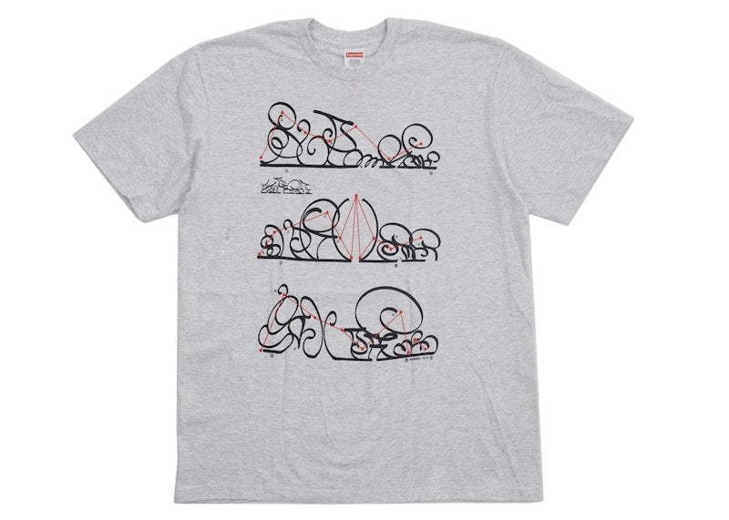 Supreme System Tee Ash Grey