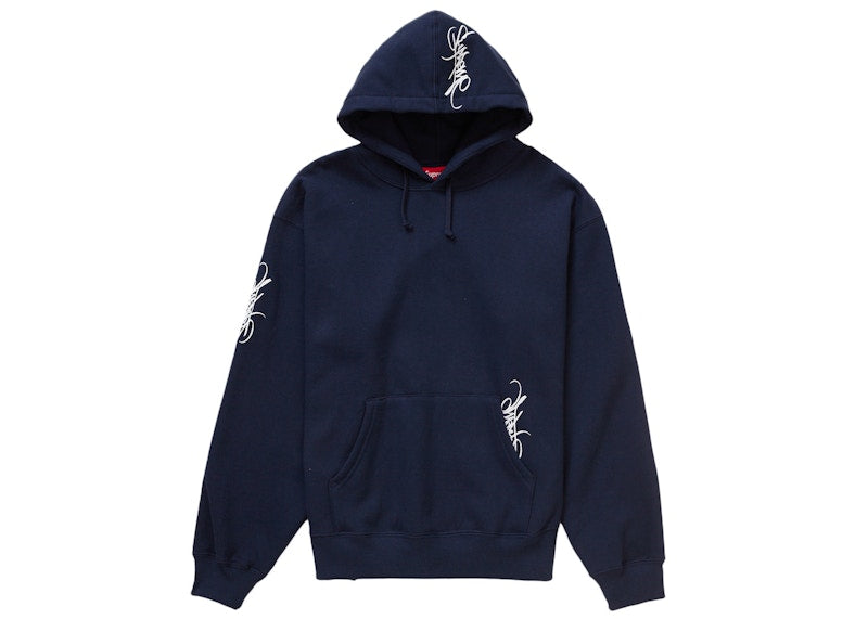 Supreme Tag Hooded Sweatshirt (SS24) Navy