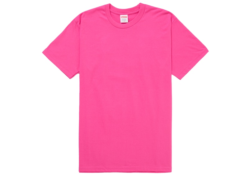 Supreme Tape Tee Fuchsia
