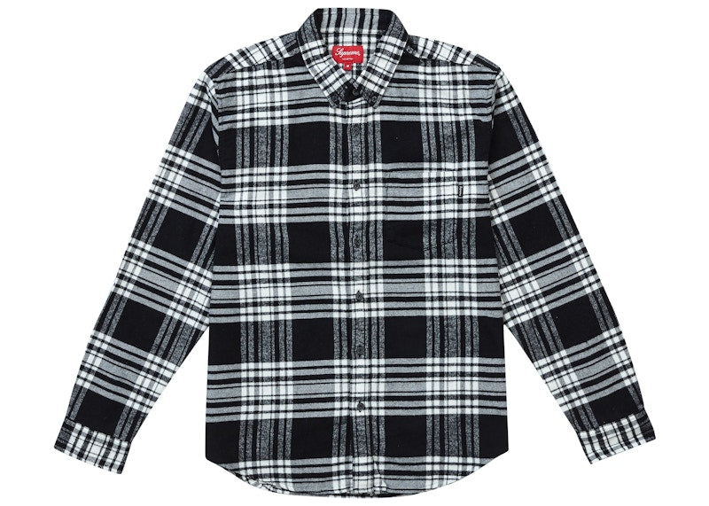 Supreme Tartan Flannel Shirt Black