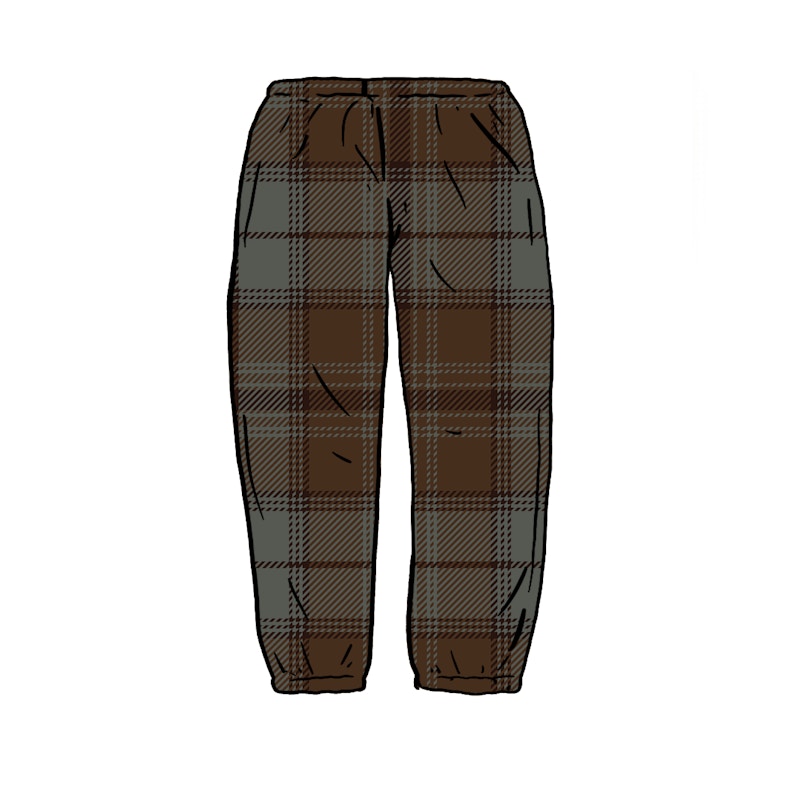 Supreme Tartan Flannel Skate Pant Black