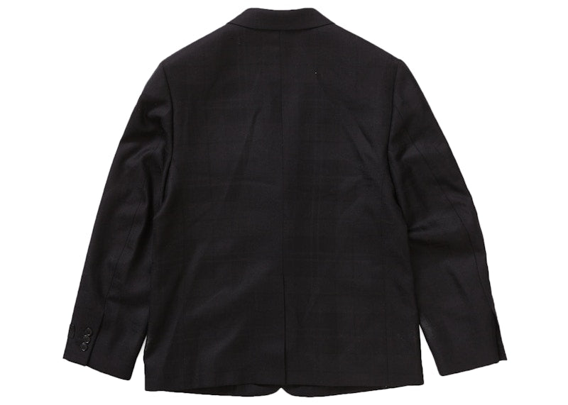 Supreme Tartan Wool Suit Black