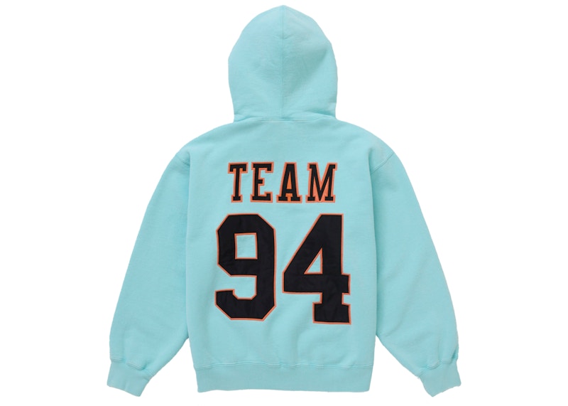 Supreme Team 94 Hooded Sweatshirt Aqua