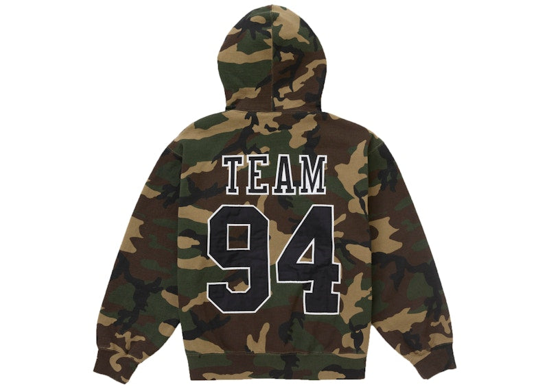 Supreme Team 94 Hooded Sweatshirt Camo
