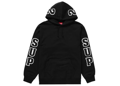 Supreme Team Chenille Hooded Sweatshirt Black