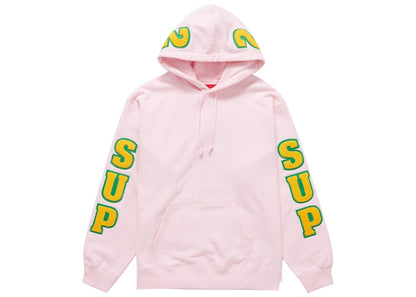 Supreme Team Chenille Hooded Sweatshirt Light Pink