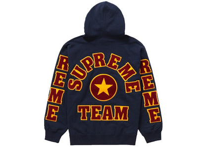 Supreme Team Chenille Hooded Sweatshirt Navy