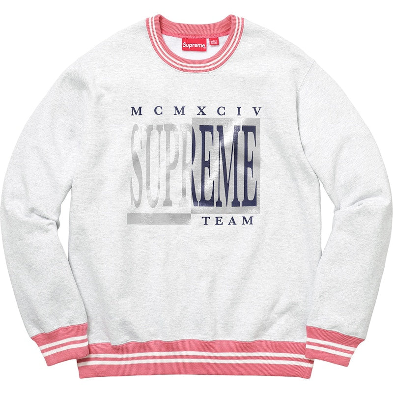 Supreme Team Crewneck Ash Grey