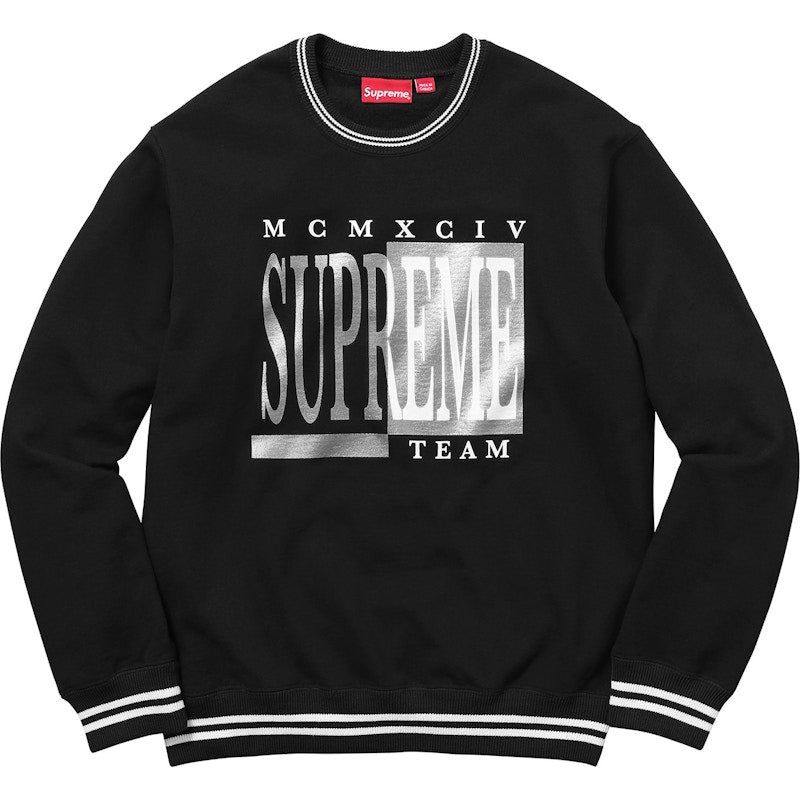 Supreme Team Crewneck Black