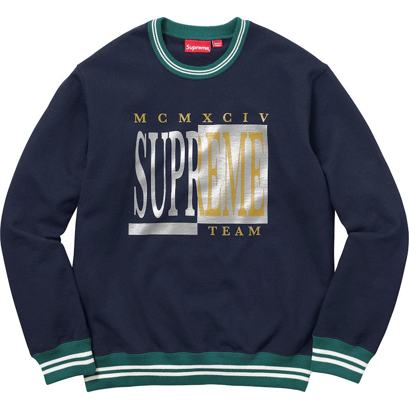 Supreme Team Crewneck Navy