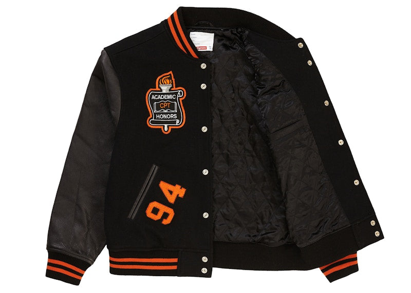 Supreme Team Varsity Jacket Black