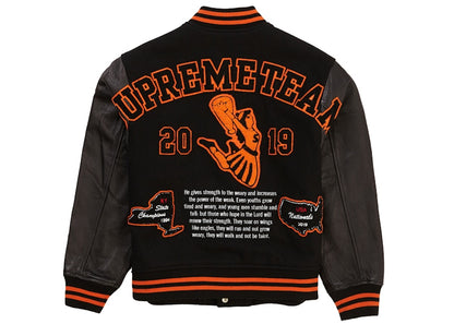 Supreme Team Varsity Jacket Black