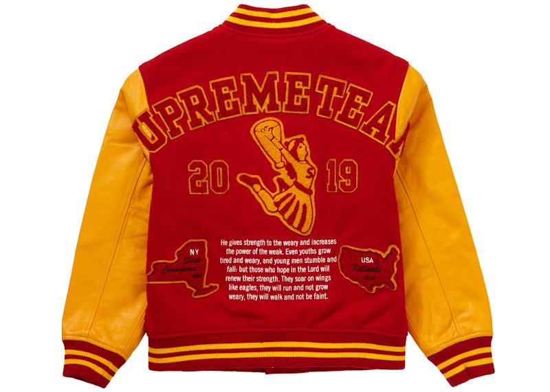 Supreme Team Varsity Jacket Red