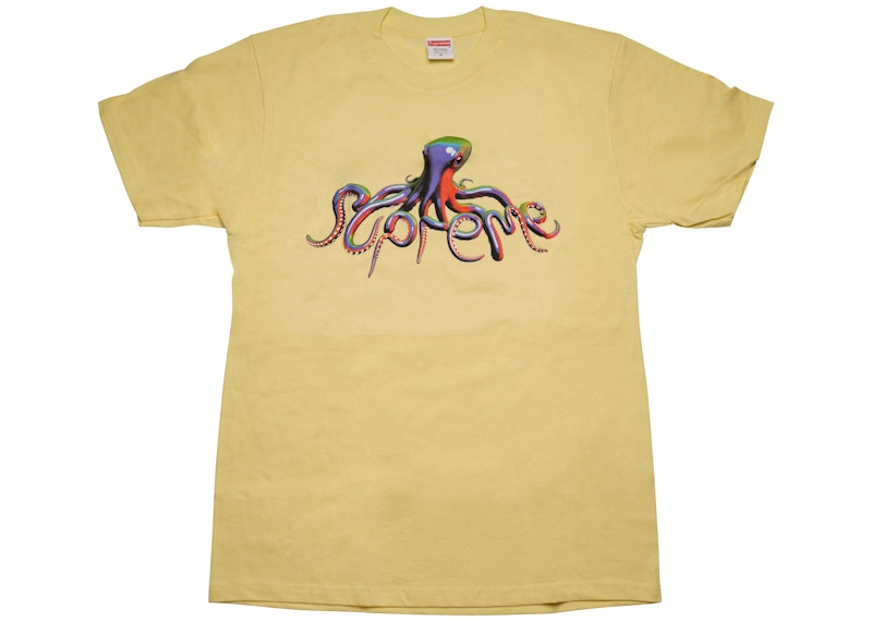 Supreme Tentacles Tee Pale Yellow