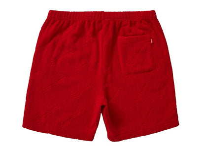 Supreme Terry Jacquard Logo Short Red