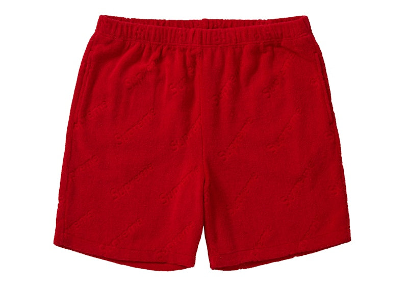 Supreme Terry Jacquard Logo Short Red