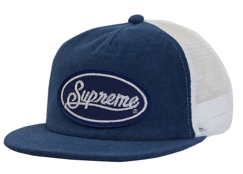 Supreme Terry Mesh Back 5-Panel Blue