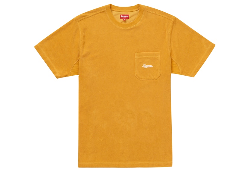 Supreme Terry Pocket Tee Gold