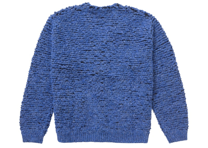 Supreme Textured Knotted Cardigan Blue