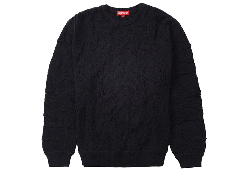 Supreme Textured Pattern Sweater Black
