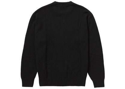Supreme Textured Small Box Sweater Black