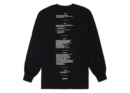 Supreme The Crow L/S Tee Black