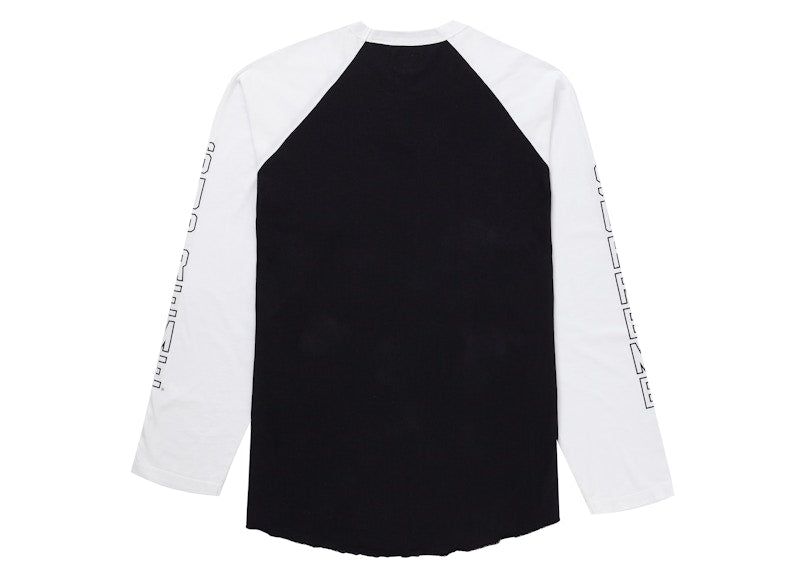 Supreme The Crow Raglan L/S Tee White Eyes