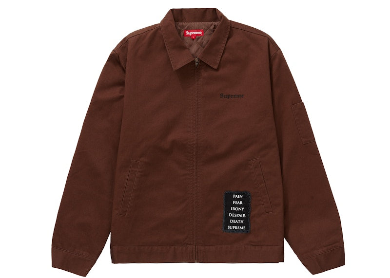 Supreme The Crow Work Jacket Brown