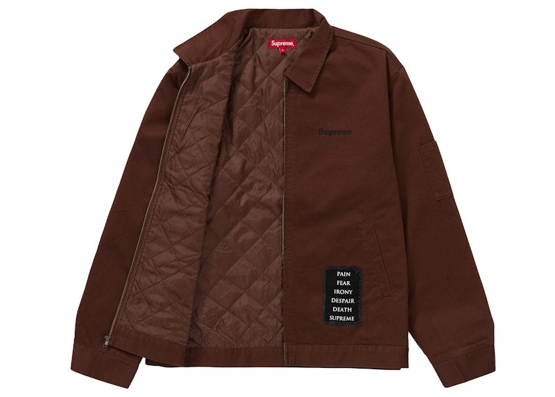 Supreme The Crow Work Jacket Brown