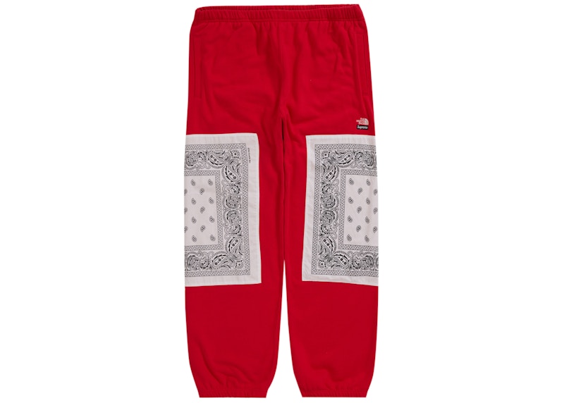 Supreme The North Face Bandana Sweatpant Red