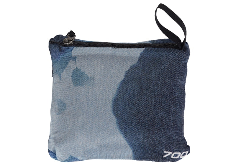 Supreme The North Face Bleached Denim Print 700-Fill Down Scarf Indigo