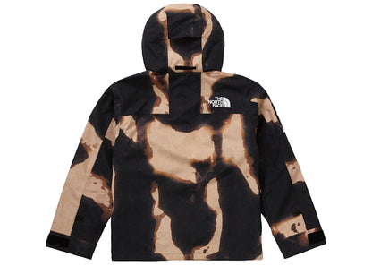 Supreme The North Face Bleached Denim Print Mountain Jacket Black
