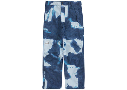 Supreme The North Face Bleached Denim Print Mountain Pant Indigo
