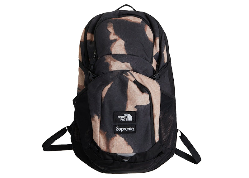 Supreme The North Face Bleached Denim Print Pocono Backpack Black