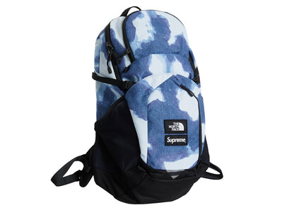 Supreme The North Face Bleached Denim Print Pocono Backpack Indigo