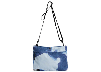 Supreme The North Face Bleached Denim Print Shoulder Bag Indigo