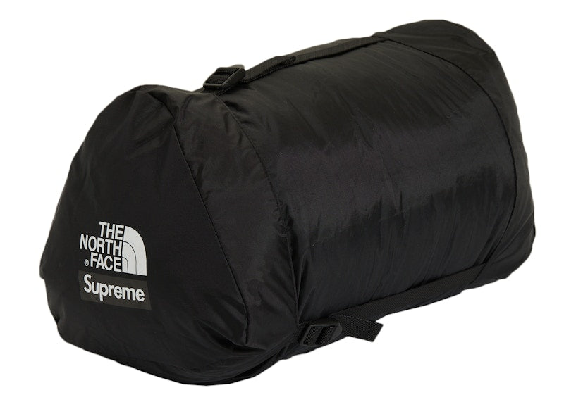 Supreme The North Face Bleached Denim Print Sleeping Bag Black