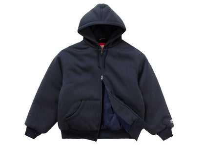 Supreme The North Face Down Filled Zip Up Hooded Sweatshirt Navy