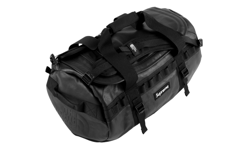 Supreme The North Face Leather Base Camp Duffel Black
