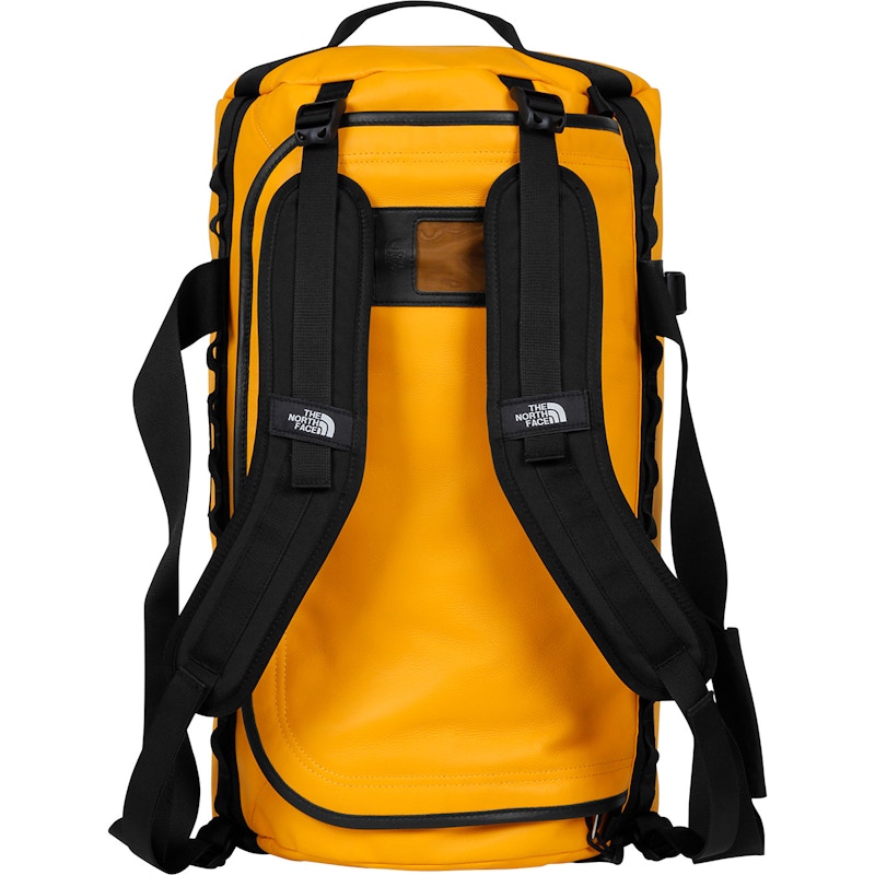 Supreme The North Face Leather Base Camp Duffel Yellow