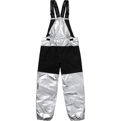Supreme The North Face Metallic Mountain Bib Pants Silver