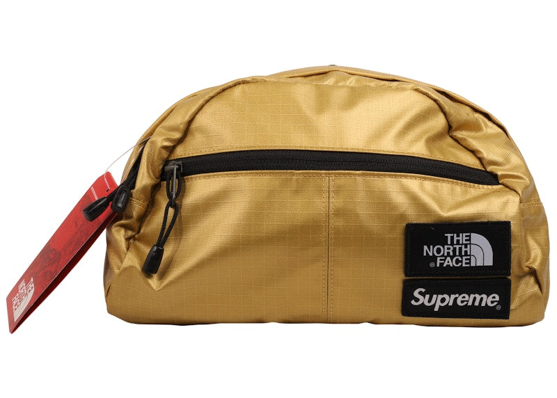 Supreme The North Face Metallic Roo II Lumbar Pack Gold