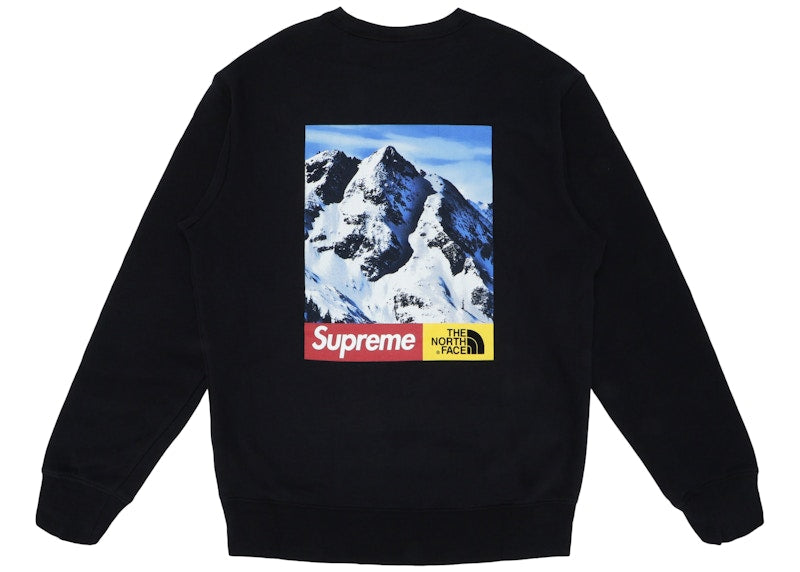 Supreme The North Face Mountain Crewneck Sweatshirt Black