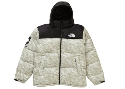 Supreme The North Face Paper Print Nuptse Jacket Paper Print
