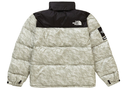 Supreme The North Face Paper Print Nuptse Jacket Paper Print