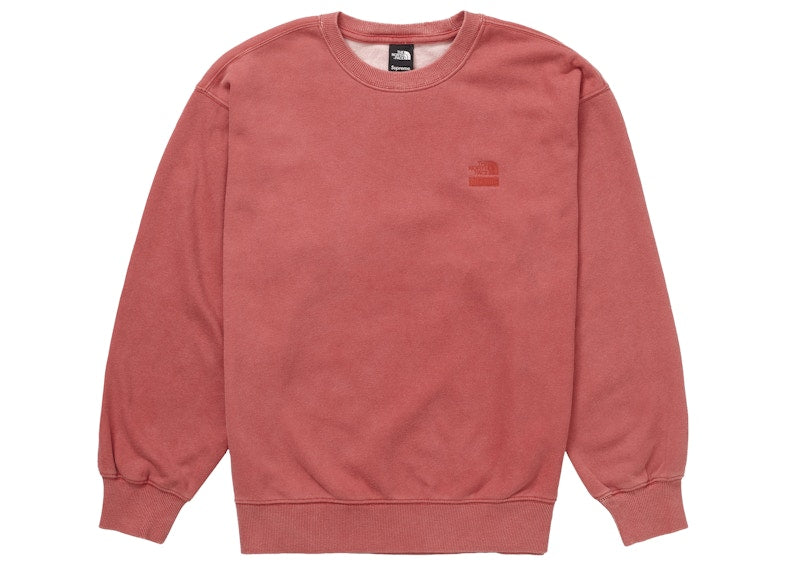 Supreme The North Face Pigment Printed Crewneck Red