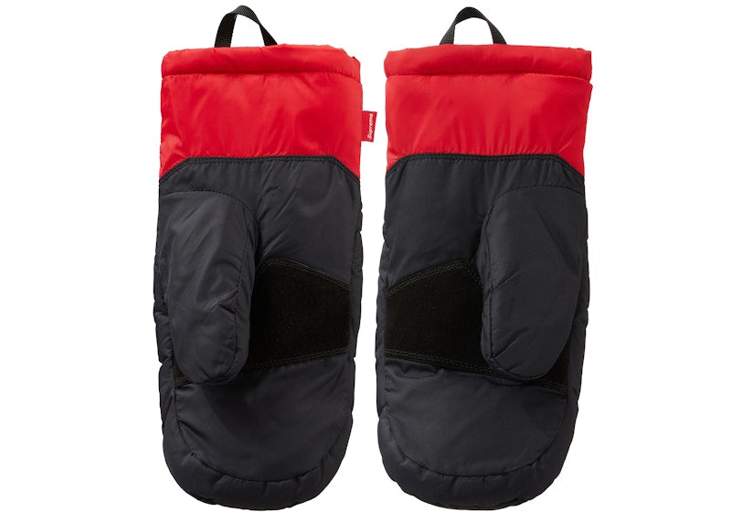 Supreme The North Face S Logo Nuptse Mitts Red