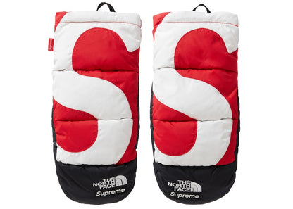 Supreme The North Face S Logo Nuptse Mitts Red