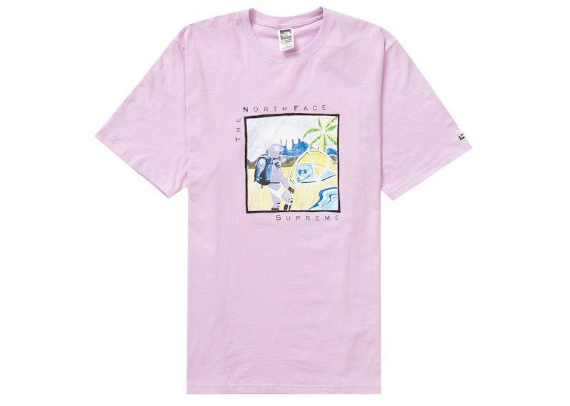 Supreme The North Face Sketch S/S Top Light Purple